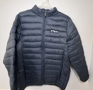 New W/OT Leehanton Mens Dark Blue Puffer Jacket Size 2XL